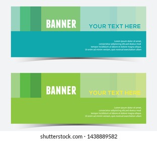 abstract horizontal banner design,web template.