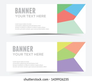 abstract horizontal banner design,web template.