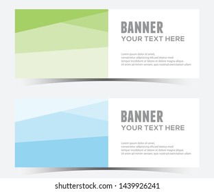 abstract horizontal banner design,web template.
