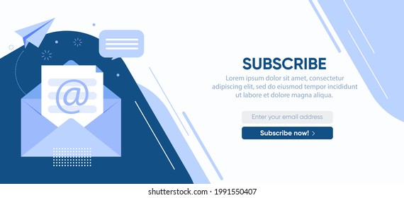 Abstract horizontal Banner for sending news to customers so that they are aware of all the latest events.