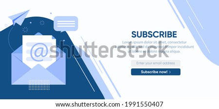 Abstract horizontal Banner for sending news to customers so that they are aware of all the latest events.