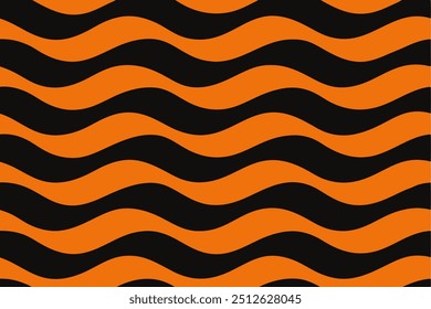 Abstract horizontal black with orange background for design tshirt or presentation 