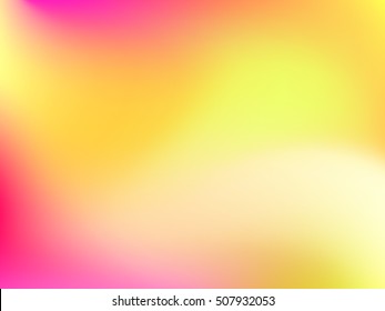 Abstract horizontal blur colorful gradient background with pink, yellow, lime and orange colors for deign concepts, wallpapers, web, presentations and prints. Vector illustration.