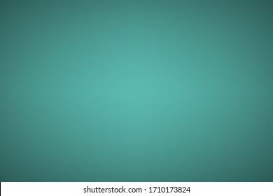 Abstract horizontal blurred green background. Black gradation background. White blur. Middle highlight, Dark edges.
