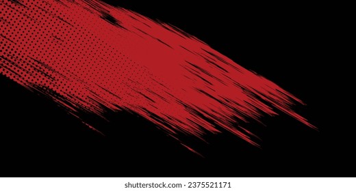 Abstract horizontal bright red and blue stripes background. You can use it for advertisements, posters, templates, business presentations. Vector illustration