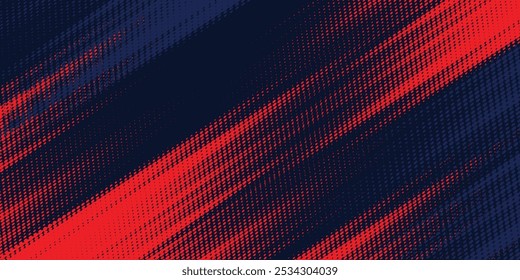 Abstract horizontal bright red and blue stripes background