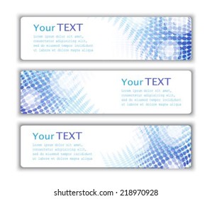 abstract horizontal business banners  with a translucent pattern