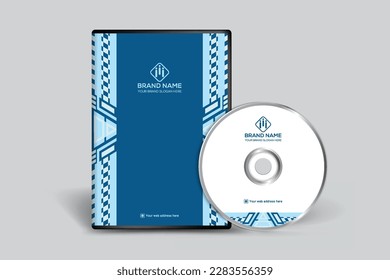 abstract horizontal DVD cover template