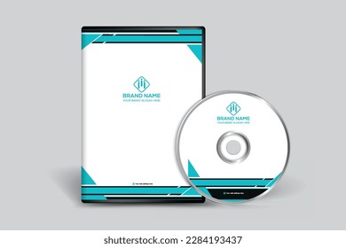 Abstract horizontal DVD cover template
