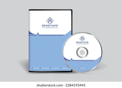 Abstract horizontal DVD cover template