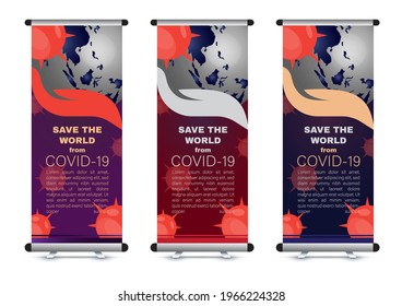 abstract horizontal edvertising banner template