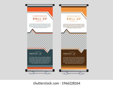 abstract horizontal edvertising banner template