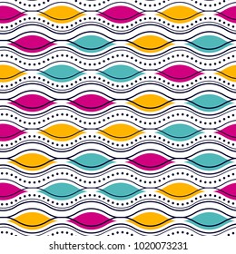 Abstract horizontal elliptical pattern for textile print,fashion design,fabric