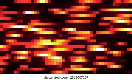 Abstract horizontal glowing color lines. Multicolored horizontal linear background. Abstract gradient background. Web design background. Vector illustration.