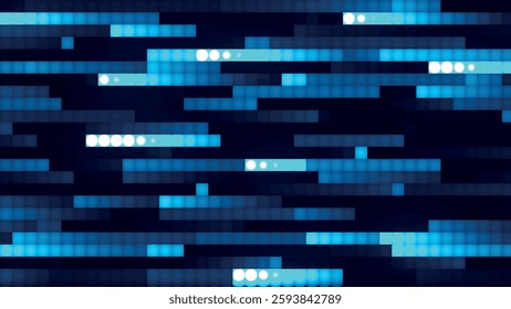 Abstract horizontal glowing color lines. Multicolored horizontal linear background. Abstract gradient background. Web design background. Vector illustration.
