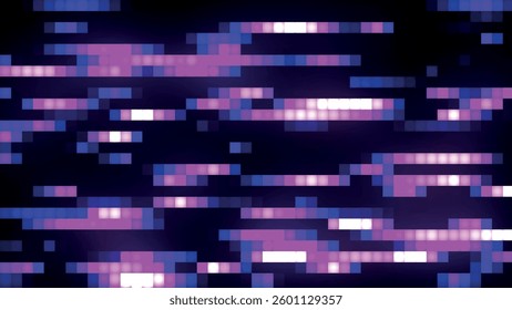 Abstract horizontal glowing color lines. Multicolored horizontal linear background. Abstract gradient background. Web design background. Vector illustration.