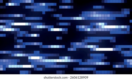 Abstract horizontal glowing color lines. Multicolored horizontal linear background. Abstract gradient background. Web design background. Vector illustration.