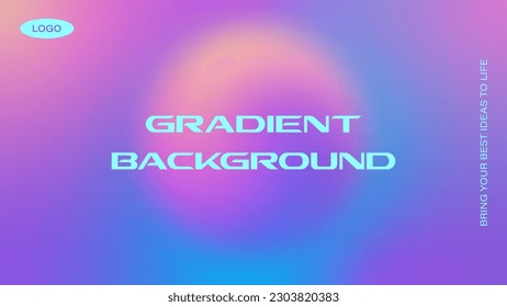 Abstract horizontal gradient background in neon colors. For covers, wallpapers, screens, business cards and other projects. Just add your text.