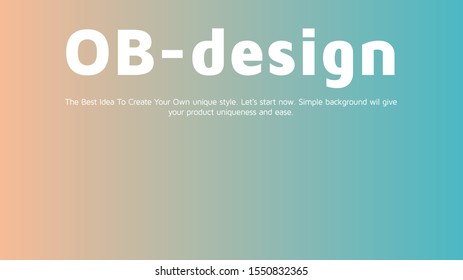Abstract horizontal Landing page design. Universal Vector gradient background template for websites, apps