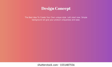 Abstract horizontal Landing page design. Universal Vector gradient background template for websites, apps