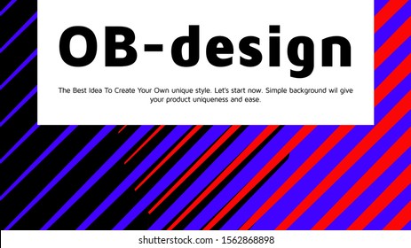 Abstract Horizontal Landing Page Design. Universal Vector Geometric Background Template For Websites, Apps