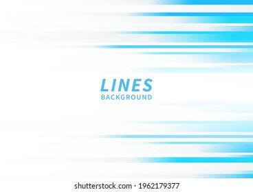 Abstract horizontal light blue stripe lines on white background. You can use for ad, poster, template, business presentation. Vector illustration