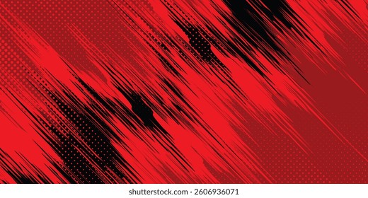 Abstract horizontal light red and blue stripe lines background. You can use for ad, poster, template, business presentation. Vector illustration