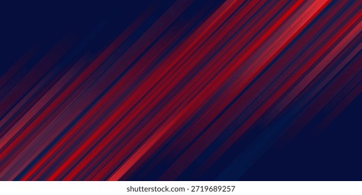 Abstractas fondo de líneas de franjas rojas y azules Horizontales. Se puede utilizar para el anuncio, cartel, Plantilla, presentación de negocios. Ilustración vectorial