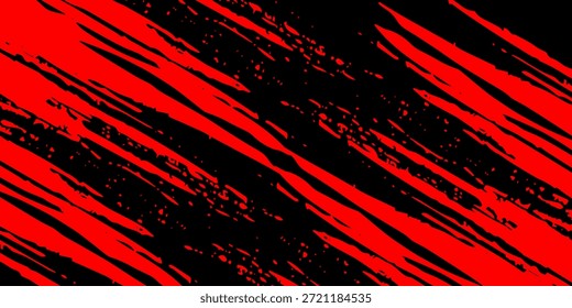 Abstractas fondo de líneas de franjas rojas y azules Horizontales. Se puede utilizar para el anuncio, cartel, Plantilla, presentación de negocios. Ilustración vectorial

