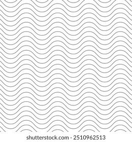 Abstract Horizontal line wave seamless pattern