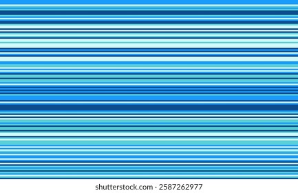 Abstract horizontal lines in calming blue hues.  Perfect for backgrounds, website banners, or modern design projects.  Evokes serenity, technology, and data flow.