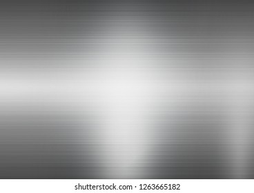 Abstract horizontal lines gray background, Vector illustration