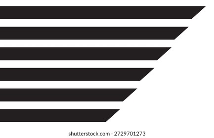 Fondo de movimiento de líneas Horizontales Abstractas. Patrón de línea Horizontal. Líneas Horizontales negras Abstractas que crean efecto de movimiento y densidad de gradiente, que representan la velocidad, el diseño del flujo de datos. 