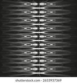Abstractas líneas Horizontales. Patrón de ondulación de onda. Vector texturizado monocromo. Diseño moderno que fluye.