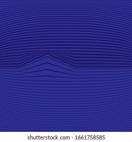 Abstrakte horizontale Linien, Welle, Wicklung. Vektorillustration-Illustrationsvorlage mit der Möglichkeit, isolierten Hintergrund zu überlagern.
