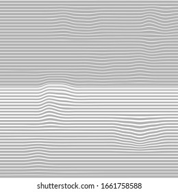 Abstract horizontal lines, wave, winding. Vector illustration template with the ability to overlay isolated background.
