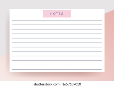 Abstract horizontal planner in feminine pink, rose pastel colours.Daily, weekly, monthly overlay template.Horizontal notebook page with space for notes and goals.Vector design.Paper sheet size A4.