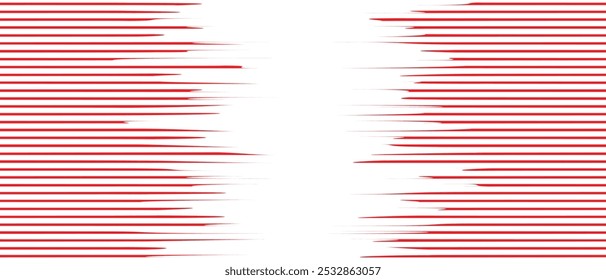 El Vector de patrón de línea de ajuste de dos lados rojo Horizontal abstracto se puede usar de fondo.