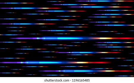 Abstract Horizontal Spectrum in Vector Art
