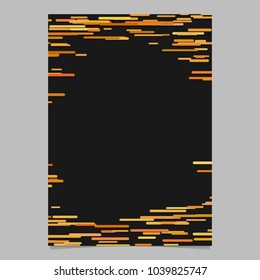 Abstract horizontal stripe background poster template - vector border design