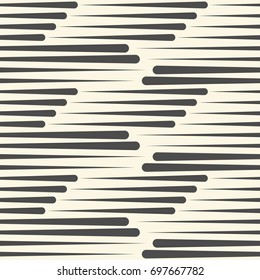 Abstract Horizontal Stripe Ornament. Endless Lined Wallpaper. Halftone Graphic Design