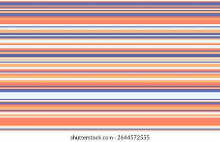 Abstract horizontal stripes in pastel orange, peach, white, and blue.  Perfect for backgrounds, website design, textiles, or any project needing a modern, minimalist, and cheerful aesthetic.