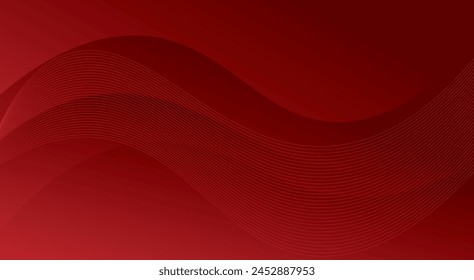 Anuncio abstracto de tecnología Horizontal con líneas diagonales de neón azul. Ilustración vectorial de fondo elegante oscuro.