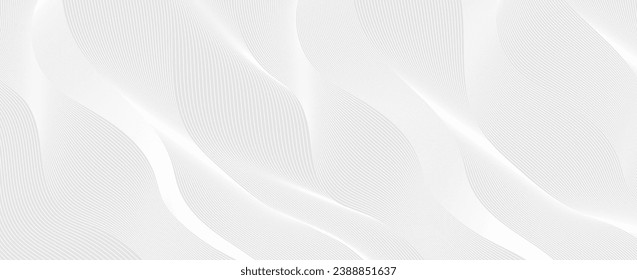 Abstract horizontal vector background with luxury white line pattern (striped texture). Premium design template for business banner, formal backdrop, wedding catalog prestigious voucher, invite