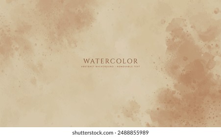 Abstract horizontal watercolor background. Hand drawn vector texture. Brush stroked painting pastel color watercolour