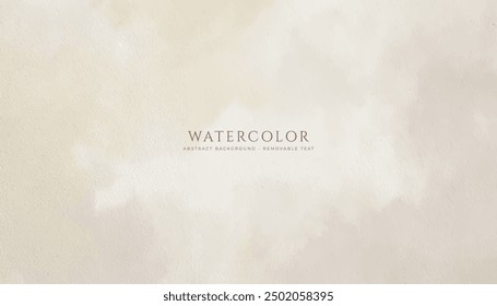 Abstract horizontal watercolor background. Hand drawn vector texture. Brush stroked painting pastel color watercolour