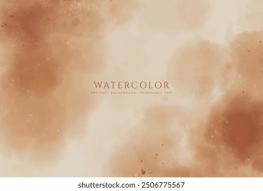 Abstract horizontal watercolor background. Hand drawn vector texture. Brush stroked painting pastel color watercolour