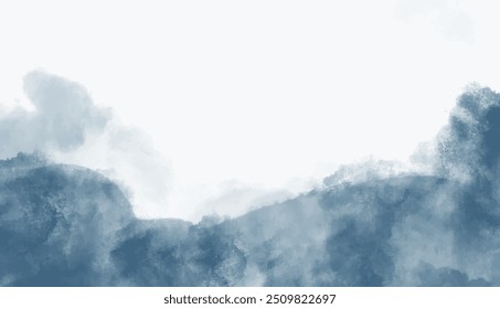 Abstract horizontal watercolor background. Hand drawn vector texture. Brush stroked painting pastel color watercolour