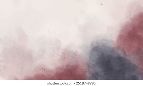 Abstractas fondo de acuarela Horizontal. Textura de Vector dibujado a mano. Pincel pintado color pastel acuarela