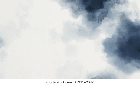 Abstract horizontal watercolor background. Hand drawn vector texture. Brush stroked painting pastel color watercolour